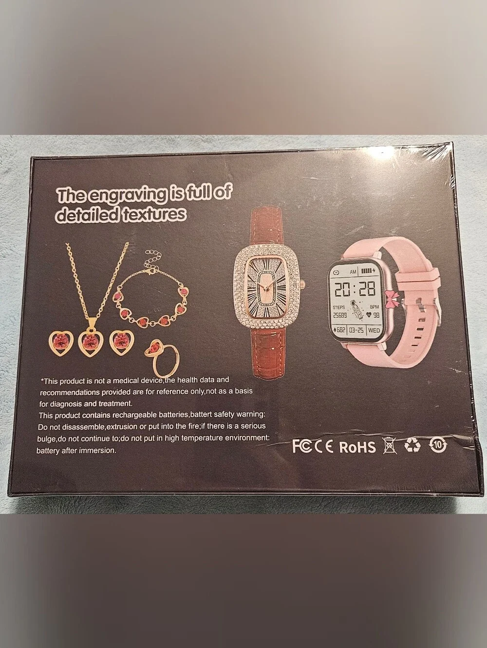 NEW Sealed Box Smartwatch & Jewelry Set